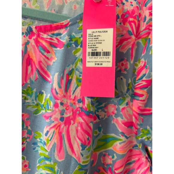 Geanna Dress Blue Peri Sunrise Bay NWT Size Large - Picture 3 of 5